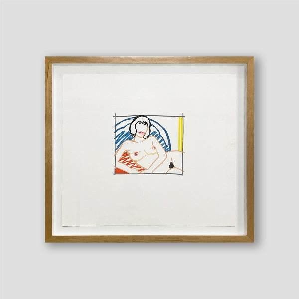 WESSELMANN Tom - Monica Nude With Yellow Curtain